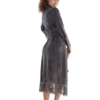Bamboo velvet women's bathrobe 0383 - Image 3