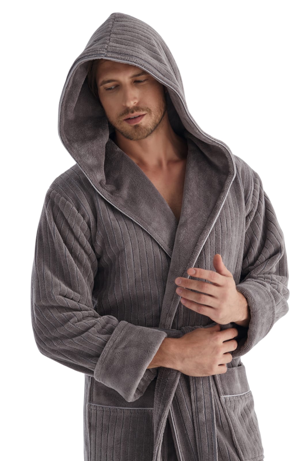 Meeste bambuskiust hommikumantel 1335 - Image 4