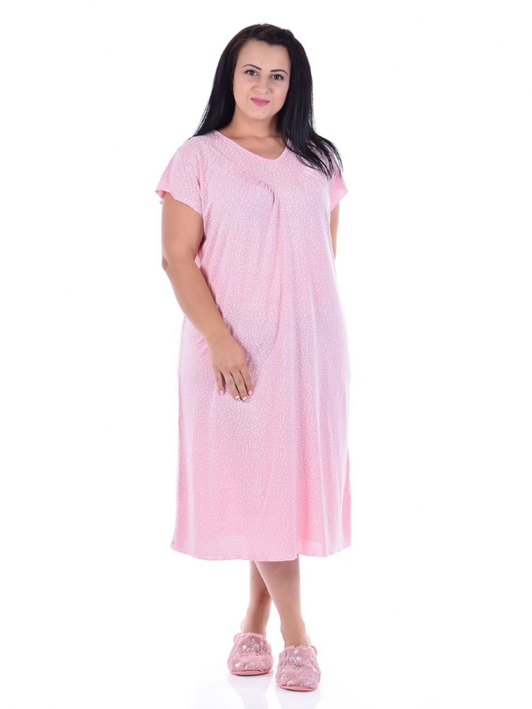 Slim nightgown in cotton with viscose 82597 (shortened)